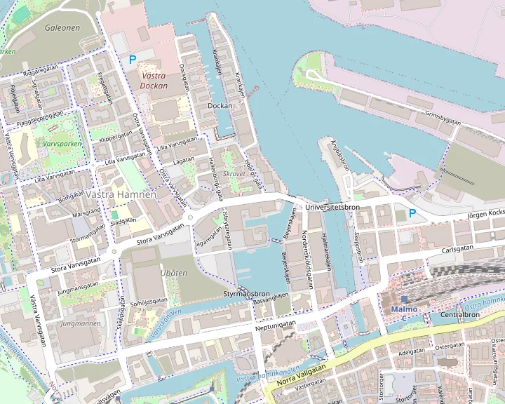 Map of Stora Varvsgatan 6A, Malmö